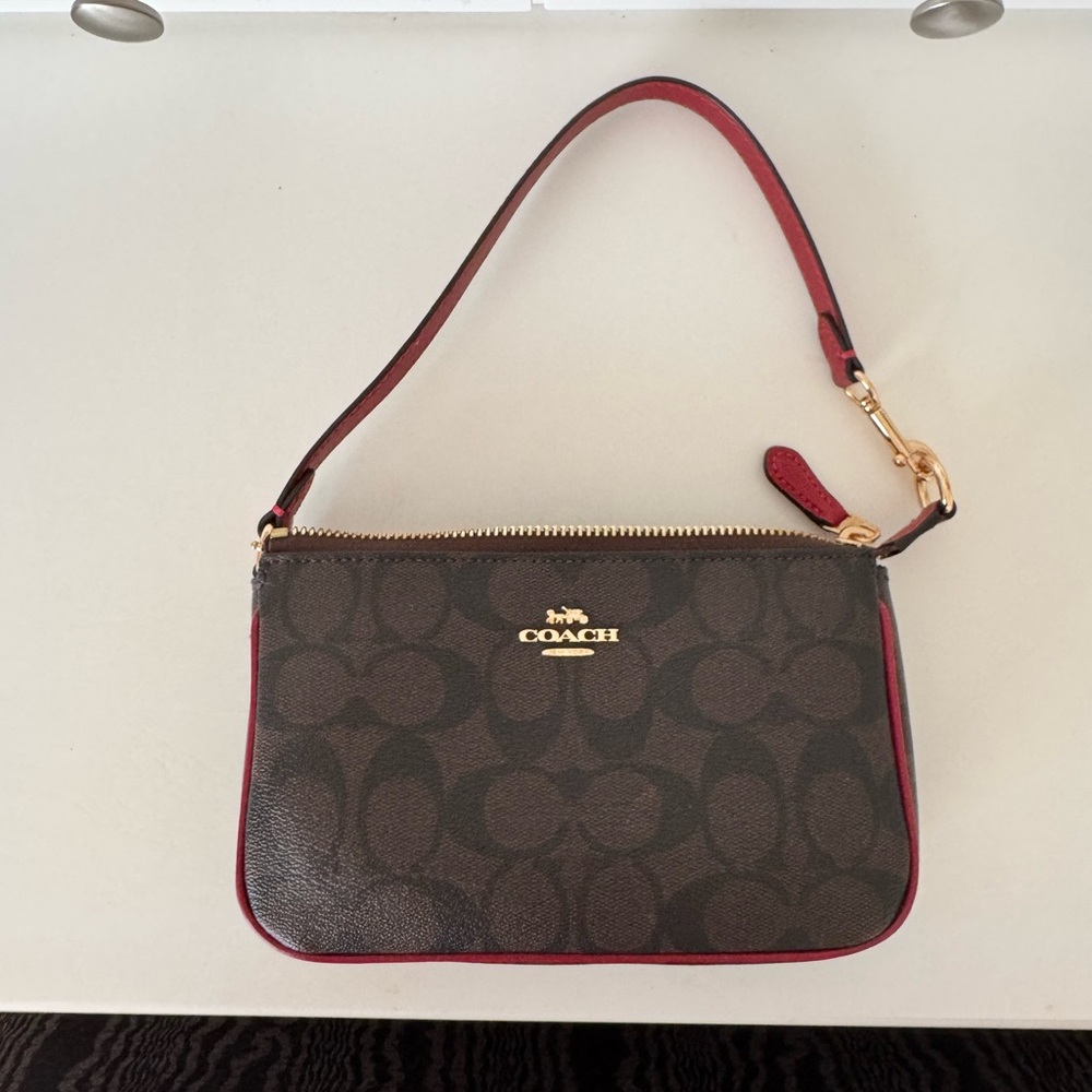 Coach Nolita 19 signature monogram canvas micro/mini shoulder bag